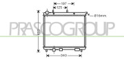 CI304R003 Chladič, chlazení motoru PrascoSelection PRASCO