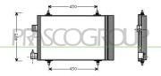 CI422C001 PRASCO kondenzátor klimatizácie CI422C001 PRASCO