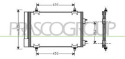 CI424C001 Kondenzátor, klimatizace PrascoSelection PRASCO