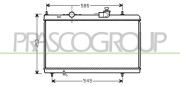 CI520R001 PRASCO chladič motora CI520R001 PRASCO