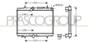 CI520R003 PRASCO chladič motora CI520R003 PRASCO