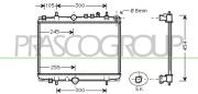 CI520R004 PRASCO chladič motora CI520R004 PRASCO