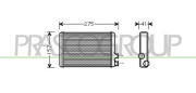 CI523H001 Výměník tepla, vnitřní vytápění PrascoSelection PRASCO