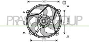 CI715F002 PRASCO ventilátor chladenia motora CI715F002 PRASCO