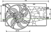 CI907F003 PRASCO ventilátor chladenia motora CI907F003 PRASCO