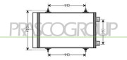 CI942C002 PRASCO kondenzátor klimatizácie CI942C002 PRASCO