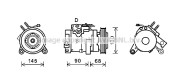 CRK133 Kompresor, klimatizace PRASCO
