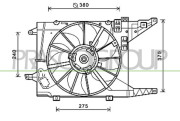 DA220F002 PRASCO ventilátor chladenia motora DA220F002 PRASCO