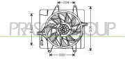 DG410F001 PRASCO ventilátor chladenia motora DG410F001 PRASCO