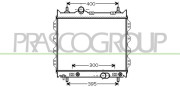 DG410R001 PRASCO chladič motora DG410R001 PRASCO