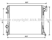 DNA2416 Chladič, chlazení motoru PRASCO