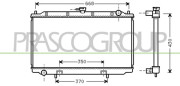 DS175R001 PRASCO chladič motora DS175R001 PRASCO