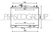 DS300R001 PRASCO chladič motora DS300R001 PRASCO