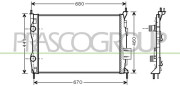 DS710R001 PRASCO chladič motora DS710R001 PRASCO