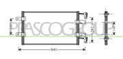 DS950C005 PRASCO kondenzátor klimatizácie DS950C005 PRASCO