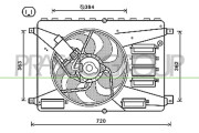 FD079F002 PRASCO ventilátor chladenia motora FD079F002 PRASCO