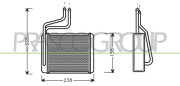 FD105H001 PRASCO výmenník tepla vnútorného kúrenia FD105H001 PRASCO