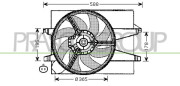 FD340F002 Větrák, chlazení motoru PrascoSelection PRASCO