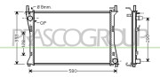 FD340R004 PRASCO chladič motora FD340R004 PRASCO