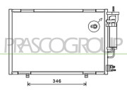 FD344C003 PRASCO kondenzátor klimatizácie FD344C003 PRASCO