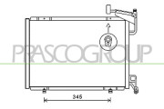 FD344C005 PRASCO kondenzátor klimatizácie FD344C005 PRASCO