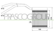 FD424H001 PRASCO výmenník tepla vnútorného kúrenia FD424H001 PRASCO