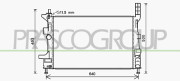 FD428R003 PRASCO chladič motora FD428R003 PRASCO