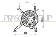 FD602F002 PRASCO ventilátor chladenia motora FD602F002 PRASCO