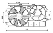 FD7591 Větrák, chlazení motoru PRASCO