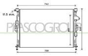 FD802R002 PRASCO chladič motora FD802R002 PRASCO