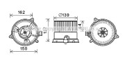 FD8576 PRASCO elektromotor vnútorného ventilátora FD8576 PRASCO