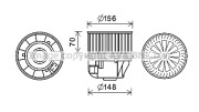 FD8613 PRASCO elektromotor vnútorného ventilátora FD8613 PRASCO