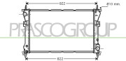 FD910R003 PRASCO chladič motora FD910R003 PRASCO