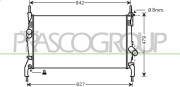 FD912R002 PRASCO chladič motora FD912R002 PRASCO