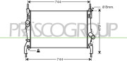 FD912R003 PRASCO chladič motora FD912R003 PRASCO