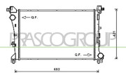 FT040R002 Chladič, chlazení motoru PrascoSelection PRASCO