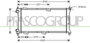 FT121R005 PRASCO chladič motora FT121R005 PRASCO