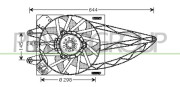 FT122F003 PRASCO ventilátor chladenia motora FT122F003 PRASCO