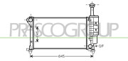FT122R004 Chladič, chlazení motoru PrascoSelection PRASCO