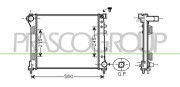 FT124R002 PRASCO chladič motora FT124R002 PRASCO