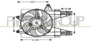 FT132F001 PRASCO ventilátor chladenia motora FT132F001 PRASCO