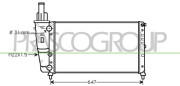 FT132R014 PRASCO chladič motora FT132R014 PRASCO