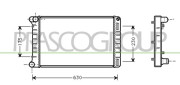 FT133R003 Chladič, chlazení motoru PrascoSelection PRASCO