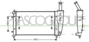 FT340R004 PRASCO chladič motora FT340R004 PRASCO