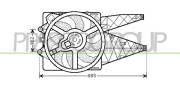 FT342F004 PRASCO ventilátor chladenia motora FT342F004 PRASCO