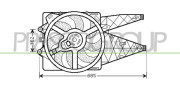 FT342F009 PRASCO ventilátor chladenia motora FT342F009 PRASCO