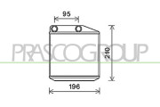 FT342H001 PRASCO výmenník tepla vnútorného kúrenia FT342H001 PRASCO