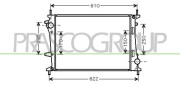 FT717R002 PRASCO chladič motora FT717R002 PRASCO