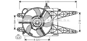 FT7507 PRASCO ventilátor chladenia motora FT7507 PRASCO