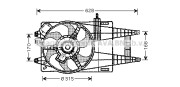 FT7520 PRASCO ventilátor chladenia motora FT7520 PRASCO